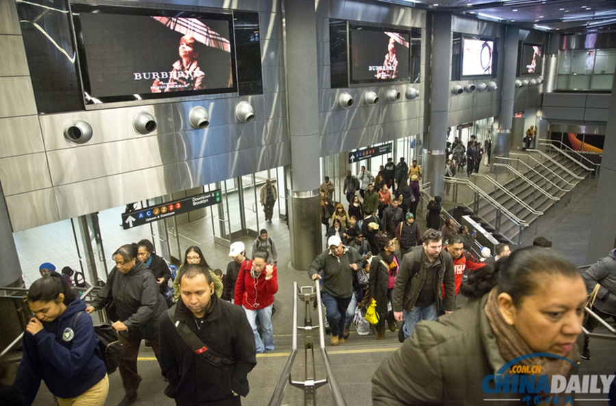 十年14亿美元重金打造 纽约最大地铁换乘中心启用