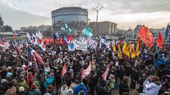 数千人示威游行 抗议莫斯科医改“大手术” 