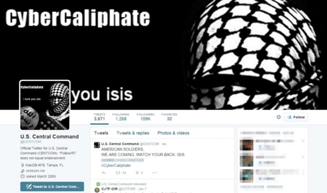 疑似IS黑客入侵美中央司令部推特 奥巴马大谈网络安全