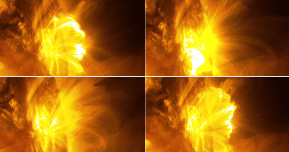 NASA发布2015首个太阳耀斑画面