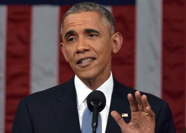 国情咨文：奥巴马呼吁国会授权武力对抗IS