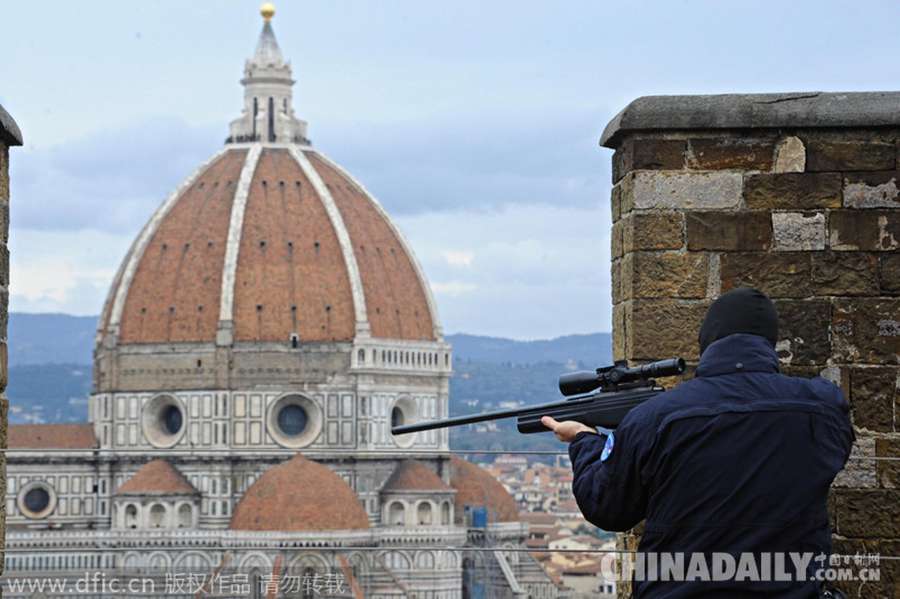 意德总理于佛罗伦萨举行会谈 警方安排狙击手加强安保