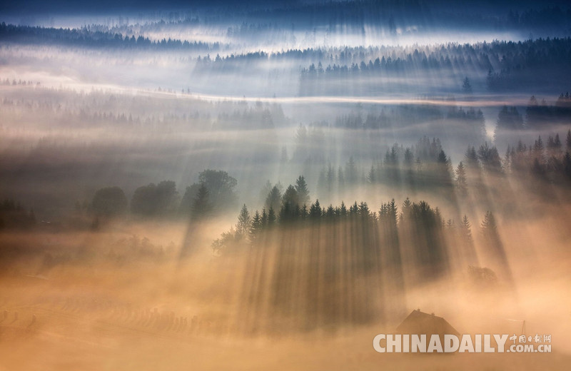丝丝阳光洒进波兰山脉如仙境 摄影师拍桌面级自然美景