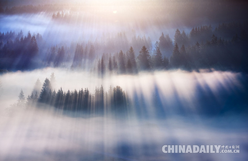 丝丝阳光洒进波兰山脉如仙境 摄影师拍桌面级自然美景