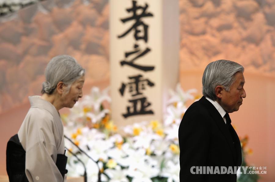 日本官方举行“3·11”大地震四周年悼念活动