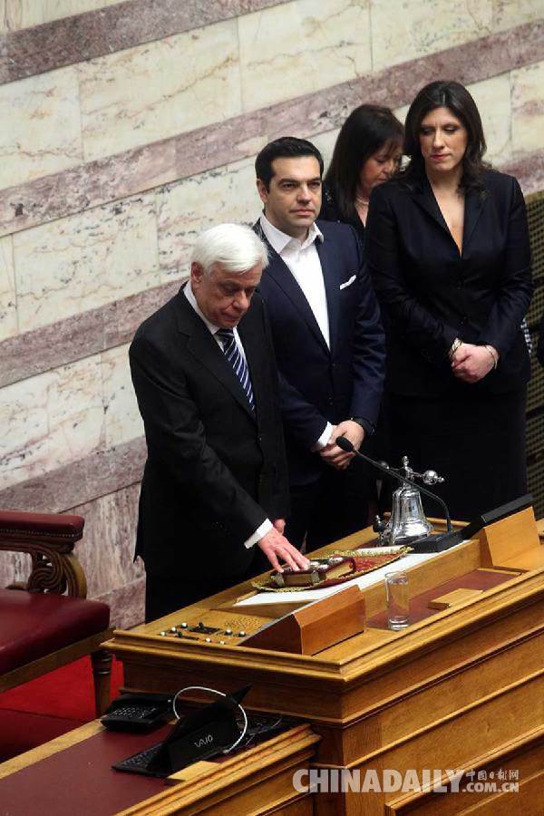 帕夫洛普洛斯宣誓就任希腊总统