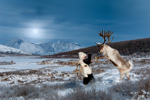 深山里与驯鹿为生的蒙古部落