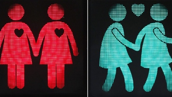 维也纳交通信号灯大变样 推同性伴侣形象