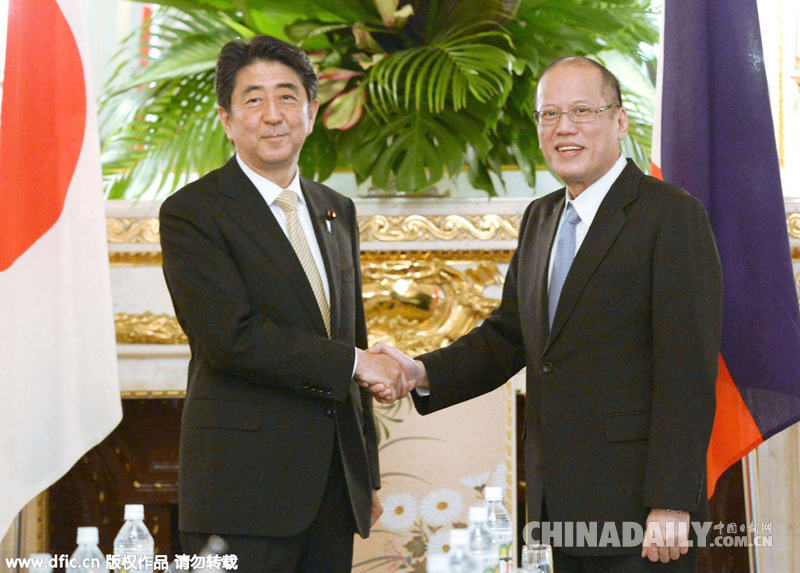 菲律宾总统阿基诺会晤安倍 企图借日本制衡中国