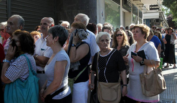 希腊银行现金存量数天内会耗尽 企业或6日开始裁员
