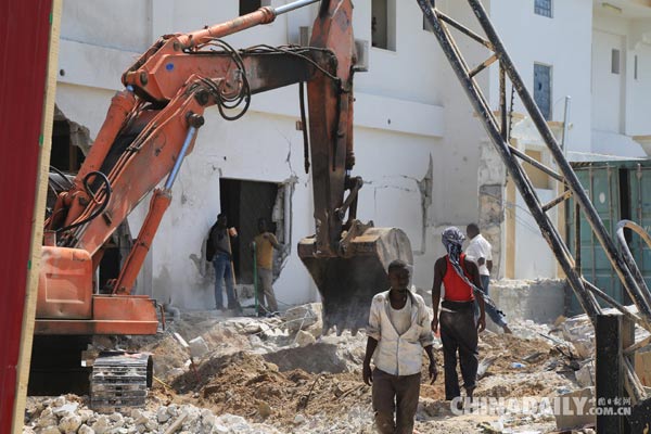 索马里遭恐袭酒店正抢修 经理称会尽快重新营业