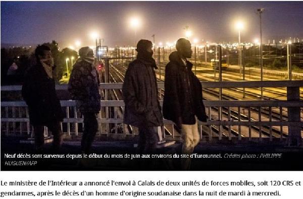为何法国的非法移民冒死闯隧道偷渡英国？
