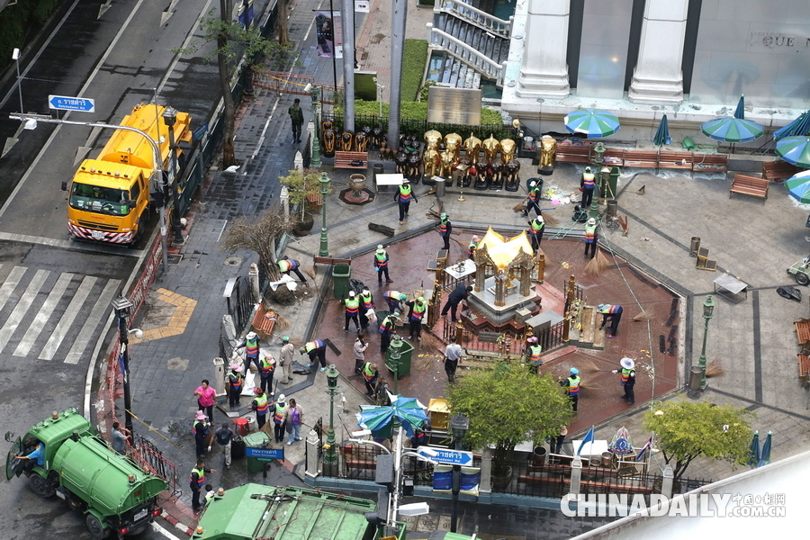 泰国曼谷市中心爆炸致中国游客5死20余伤