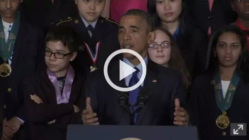 美国14岁少女研发反网络欺凌软件获奥巴马接见