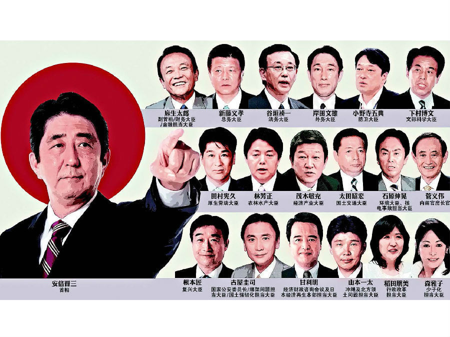安倍谋划日本内阁改组 预计一半阁僚被替换