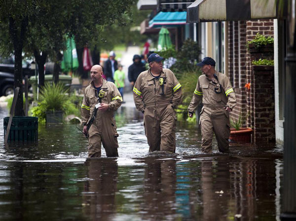 美国南卡罗来纳州遭遇千年一遇暴雨袭击