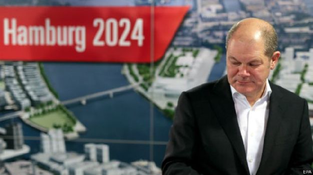 德国汉堡公投否决申办2024奥运会
