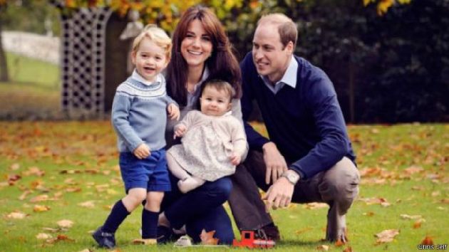 威廉王子最新全家福 乔治将上幼儿园
