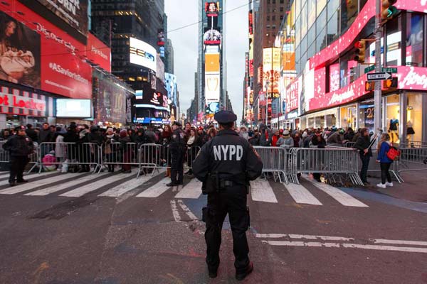 美国迎新年倒数 华盛顿、纽约及洛杉矶警戒恐袭