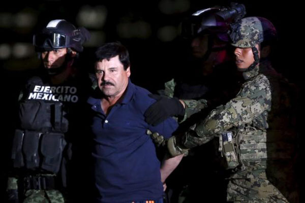 墨西哥大毒枭古兹曼越狱半年后再度被擒