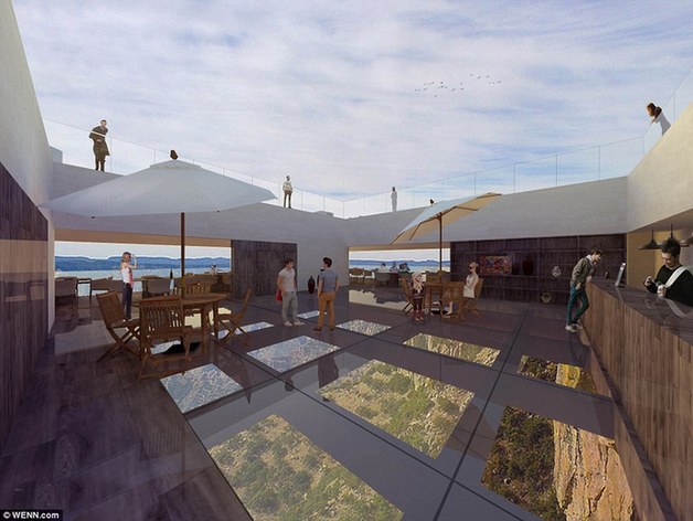 墨西哥将建悬崖酒吧 透明地板令人心惊胆寒
