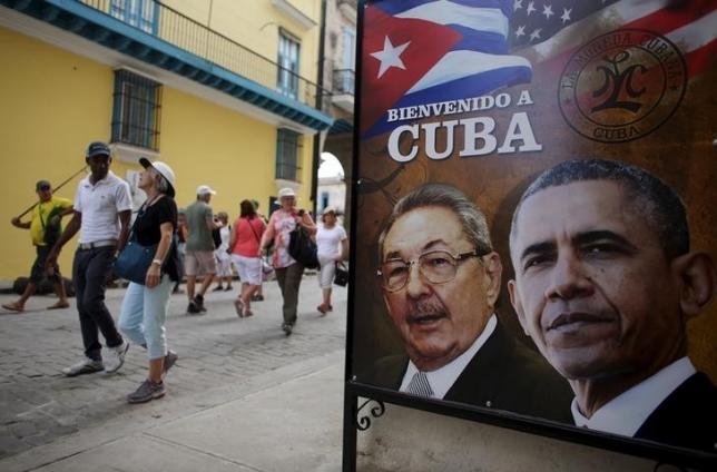 奥巴马携妻带女访古巴 推进邦交难融坚冰