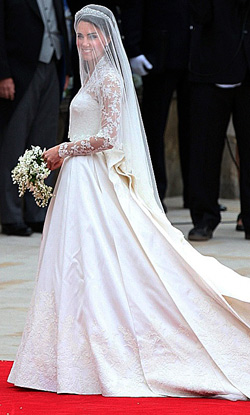 凯特王妃婚纱涉嫌抄袭 设计公司遭起诉