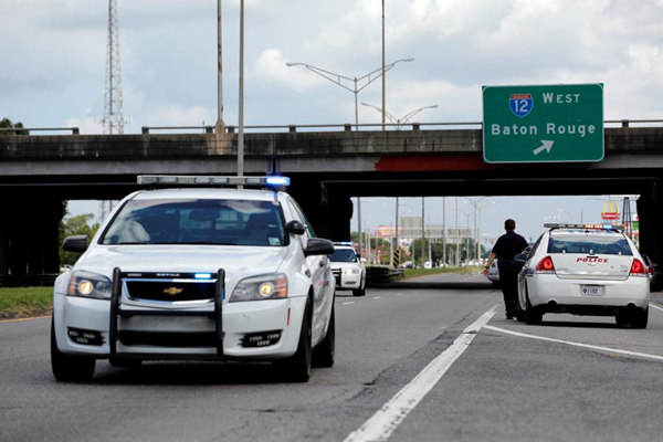 美路易斯安那州数名警察遭枪击 3人死亡