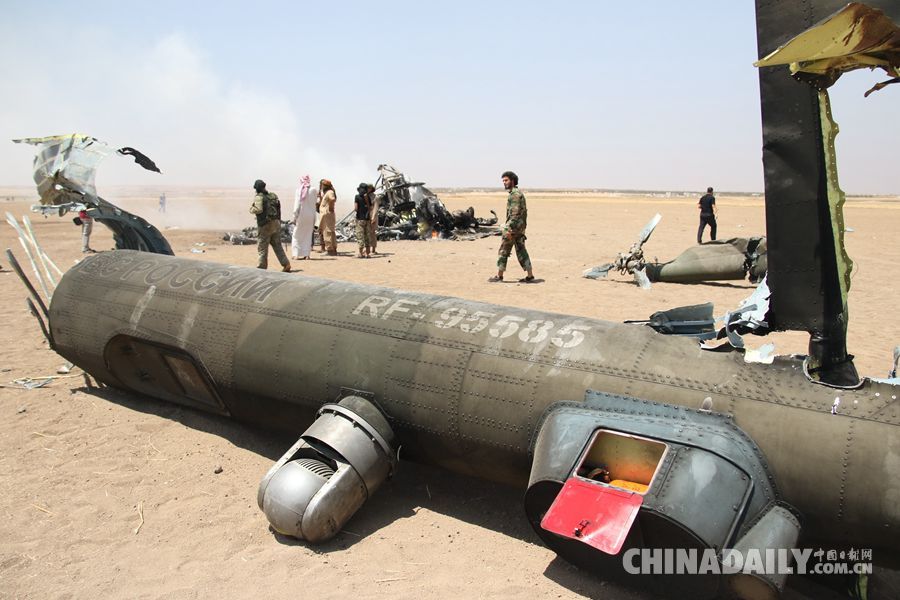 俄军米-8直升机在叙被击落 机上5人全部遇难