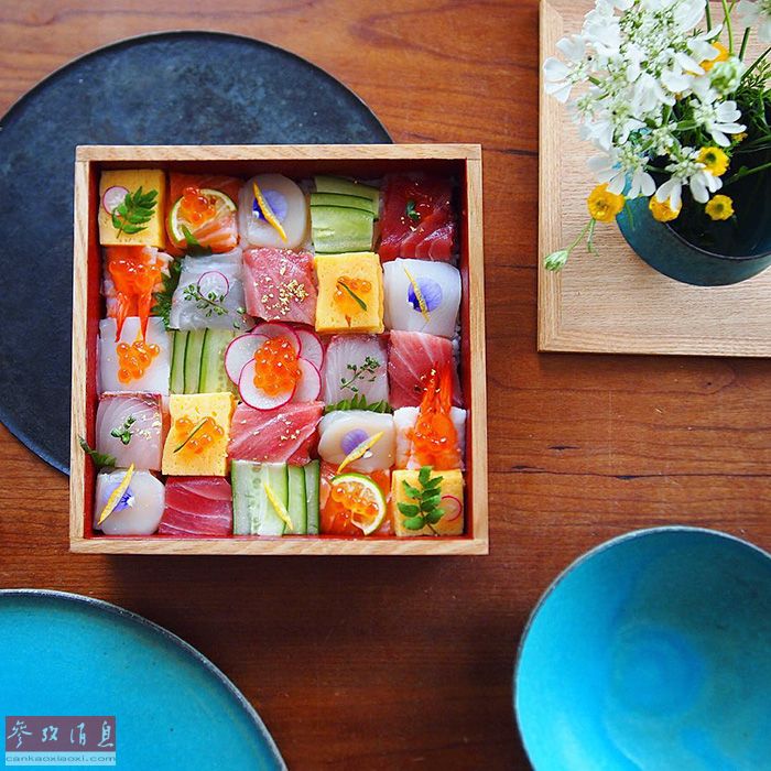 食物也能打码？“马赛克寿司”风靡日本（组图）