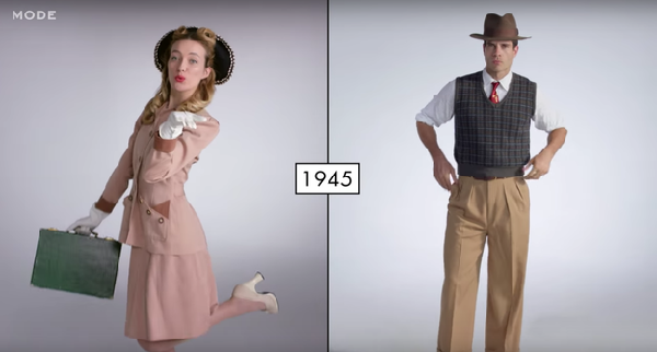 坐上时光机！看美国人衣着时尚的百年变迁
