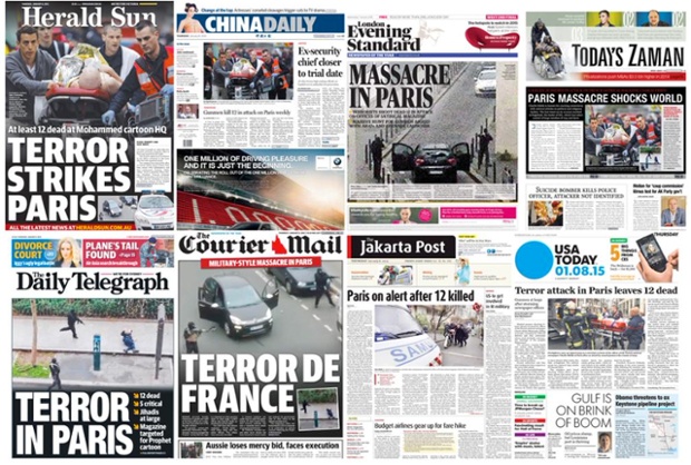 盘点欧美主流媒体巴黎袭击事件封面报道（组图）